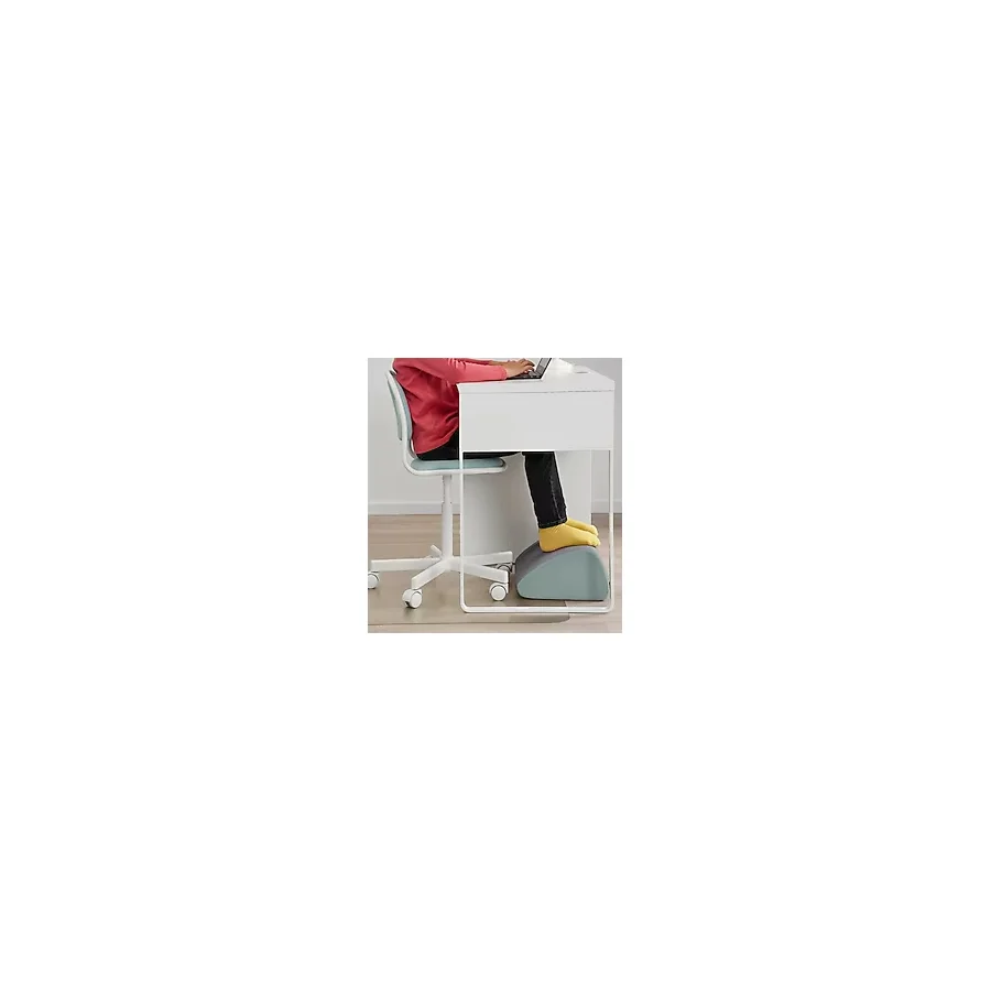 Ikea Ergonomik Ayak Desteği 38X32 Cm Masa Altı Ayaklık Bel Boyun Yastığı Gri Renk