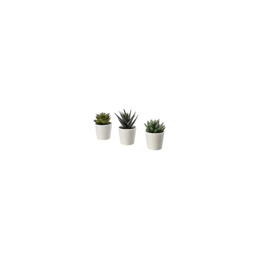 IKEA FEJKA KAKTÜS 3 LÜ SET 6 CM YAPAY BİTKİ ÇİÇEK SAKSILI KAKTÜS