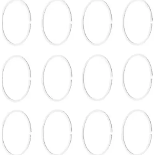 IKEA HASSJÖN duş perdesi halkası, beyaz, 00466008