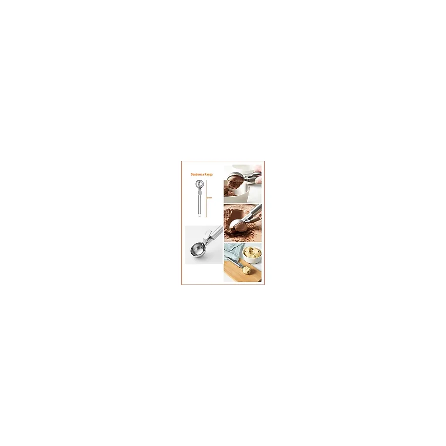 Ikea Idealısk Dondurma Kaşığı Paslanmaz Çelik 21 cm - 100 ml
