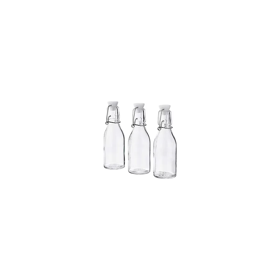 IKEA Korken 3'lü Cam Şişe 15 cl