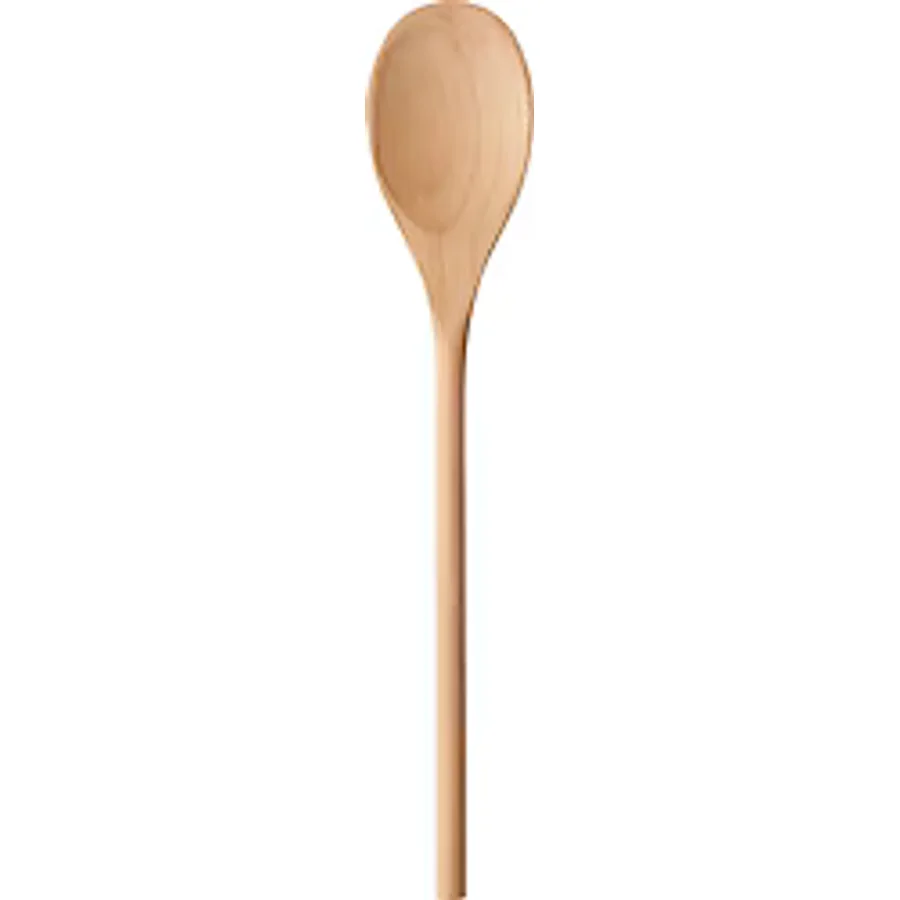 IKEA Mixa 25 cm Yanmaz Ahşap Kayın Servis Kaşığı