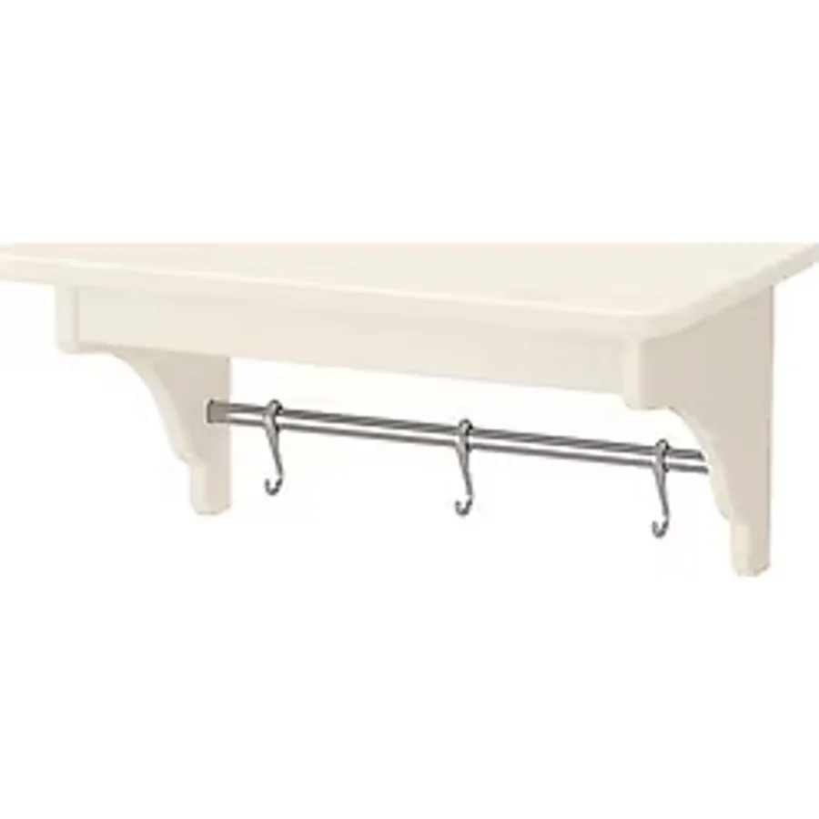 IKEA Mutfak Duvar Rafı Düzenleyici Raf Beyaz Renk 50 cm Mutfak Dekorasyonu
