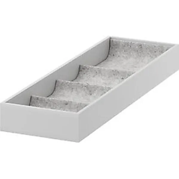 IKEA Raf Içi Bölmeli Ünite Açık Gri 15x53x5cm Takı-gözlük-saat Düzenleme Kutusu Yumuşak Ke