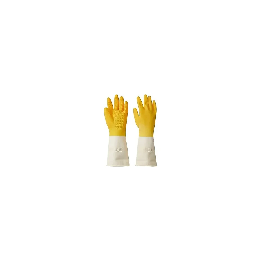 IKEA RINNIG temizlik eldiveni, parlak sarı-kırık beyaz, S 70565854