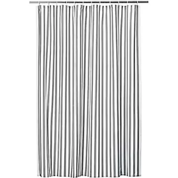 IKEA STAVBJÖRNBAR duş perdesi, siyah-beyaz, 180x200 cm 60623166