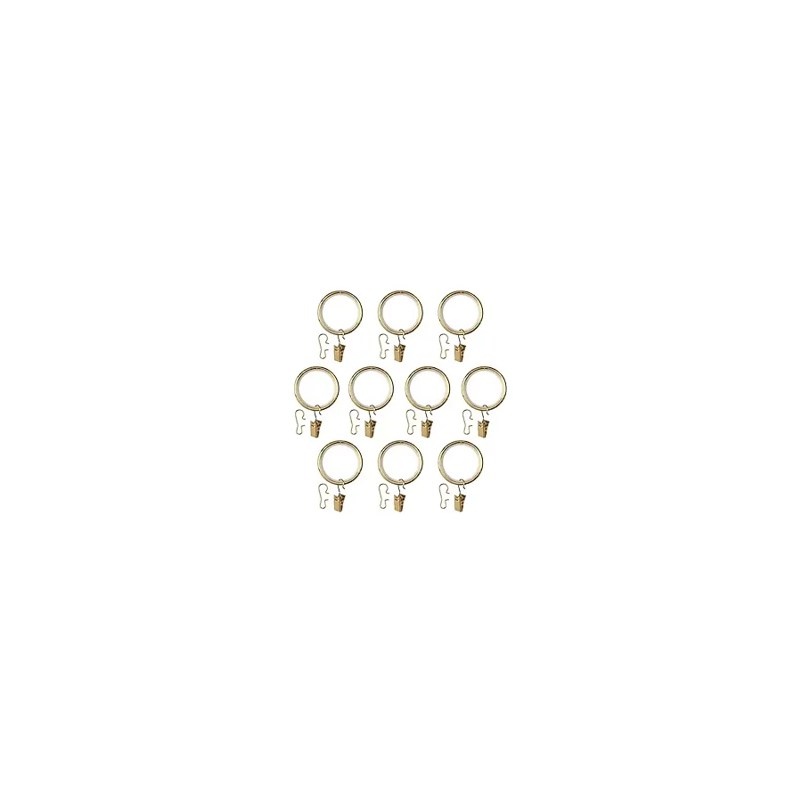 IKEA SYRLIG perde halkası seti, pirinç rengi, 38 mm 10495208