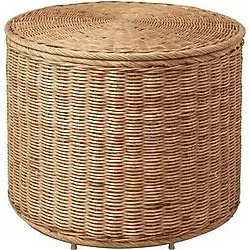 IKEA Tolknıng Saklama Gözlü Puf - 41 x 50 - Haki