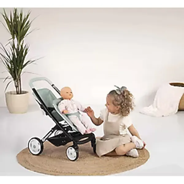 İkiz Oyuncak Bebek Arabası Yeşil