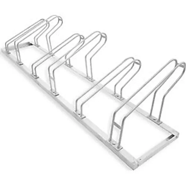 İleri Trafik Bisiklet Park Yeri Altılı Galvaniz 40x210 Cm, Bisiklet Park Demiri Gri