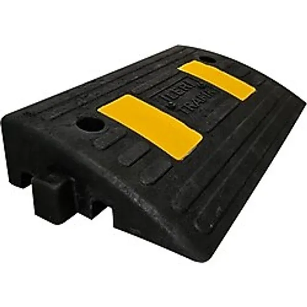 İleri Trafik Kauçuk Kablo Kanallı Otopark Rampası 30 X 50 X 10 Cm Siyah