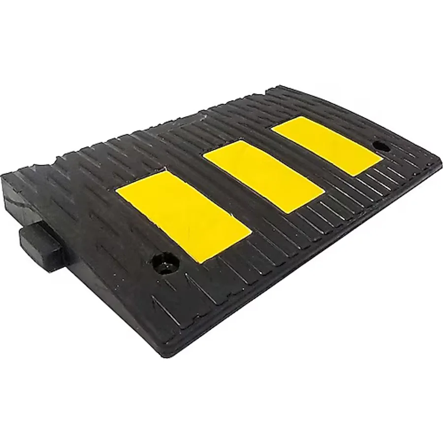 İleri Trafik Kauçuk Rampa, Otopark Rampası, Kaldırım Rampası 50x30x4,5 Cm - 3 Bantlı
