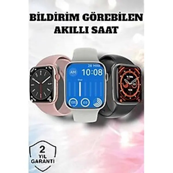 İlkyaz Fashion Akıllı Saat Adım Sayar, Kalp Atışı Izleme Dokunmatik Bluetooth Bağlantılı ILKYZ-KRGRS34 - 35 - 48 mm - 1 - Renkli
