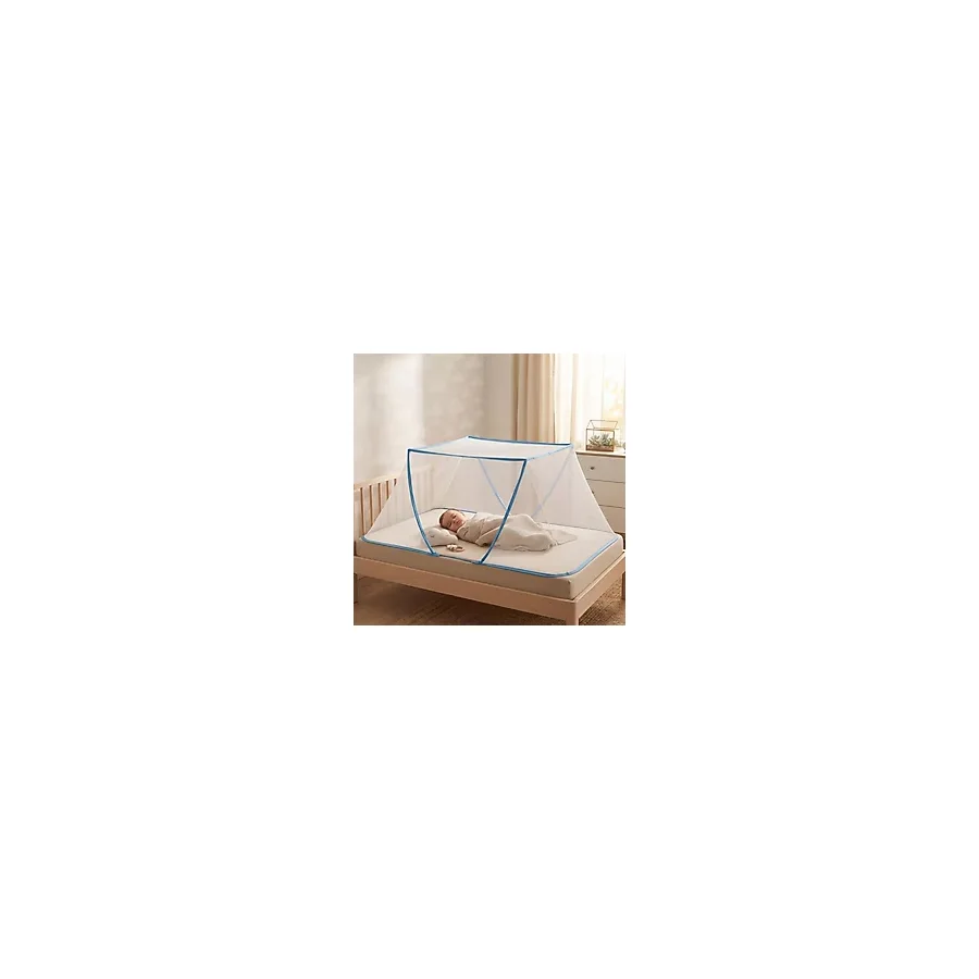 İlkyaz Fashion Portatif Bebek ve Çocuk Sinek Koruyucu Cibinlik Tül (50X125 Cm) - Katlanabilir Beşik ve Yatak T - Renkli - standart