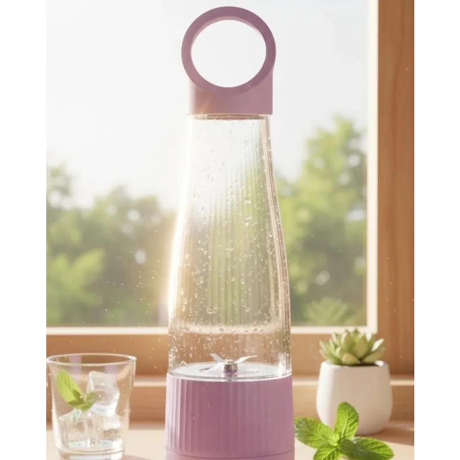 İlkyaz Fashion Pratik Kullanımlı USB Şarjlı Meyve ve Smoothie Blender - Renkli