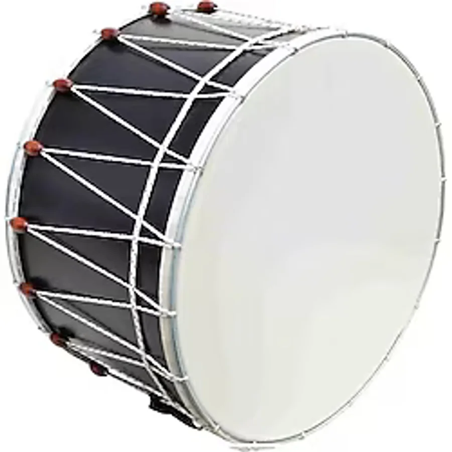 İMECE KDB-35PP ASMA DAVUL KONTRAPLAK 35 CM PLASTİK DERİ İPLİ BONCUKLU TOKMAK ÇUBUK HEDİYE