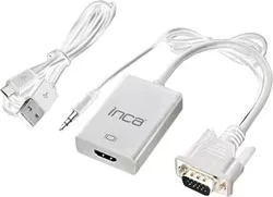 Inca IVTH-02 Vga to Hdmı Çevirici + USB Adaptörü + Ses Kablosu