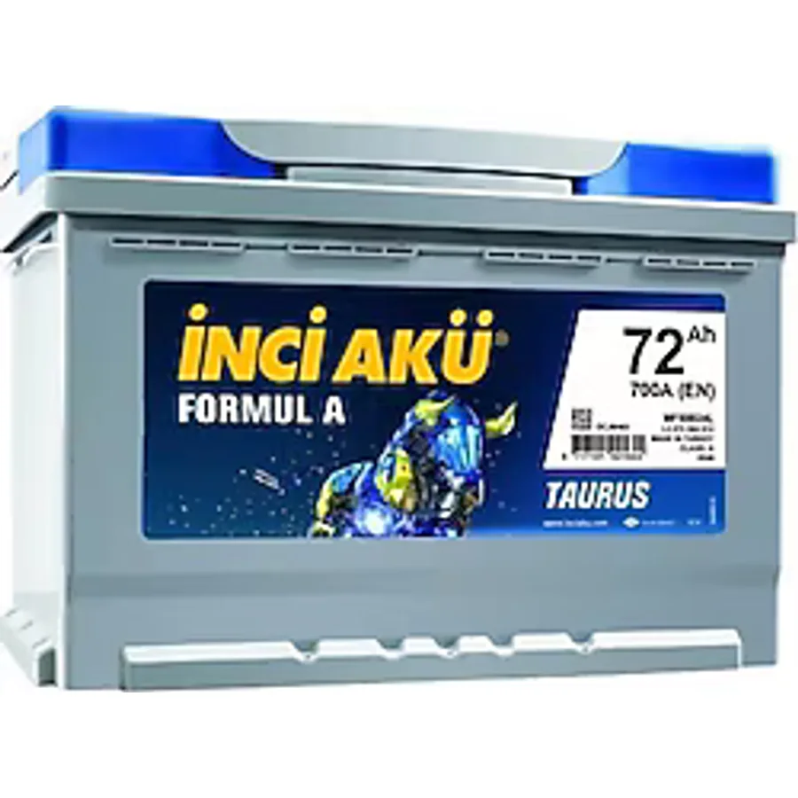 İnci Formul A Taurus 12 V 72 Ah 700 CCA EN Akü