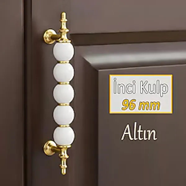 İnci Kulp 96 Mm Altın Gold Mutfak Kulpu Çekmece Dolap Kapak Kulbu Metal Mobilya Dolabı Kulpları