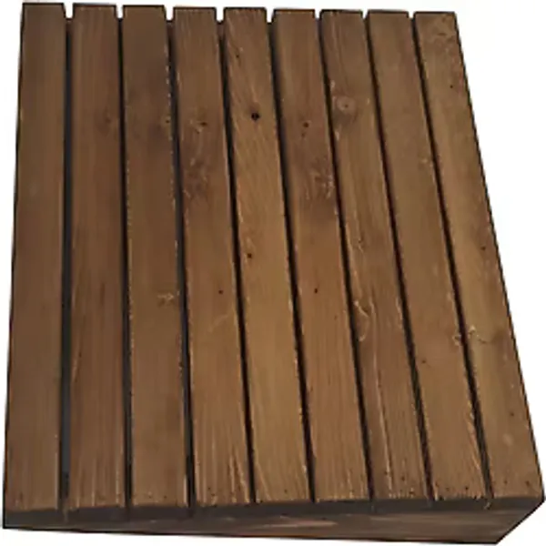 İnci Mobilya Masa Altı Ayaklık Ayak Koyma Standı Ayak Rampası 49X40CM. Ön Yük. 5cm. Arka Yük 15 Cm. Kestane