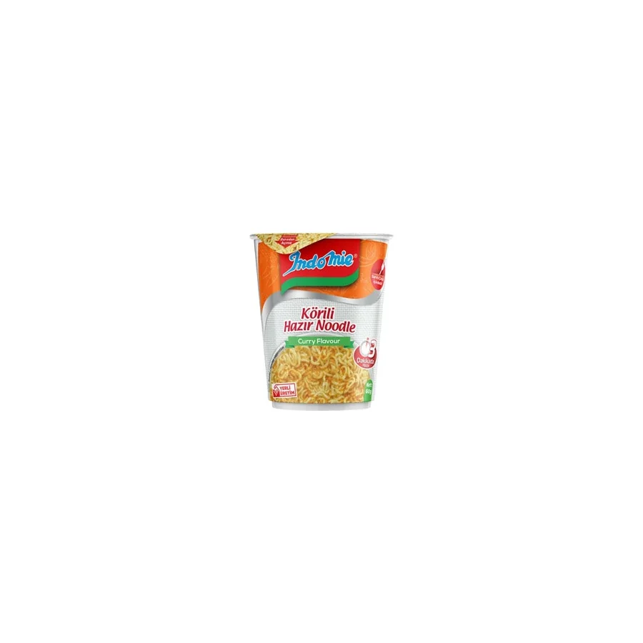 Indomie Köri Aromalı Bardak Hazır Noodle 60 gr