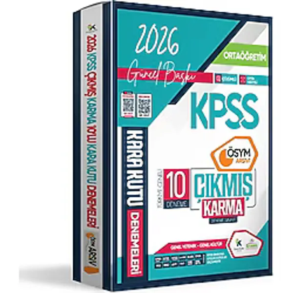 İnformal Yayınları 2026 KPSS Ortaöğretim GY-GK ÖSYM Arşivi Çıkmış Karma Kara Kutu 10 Deneme Paketi Dijital Çözümlü