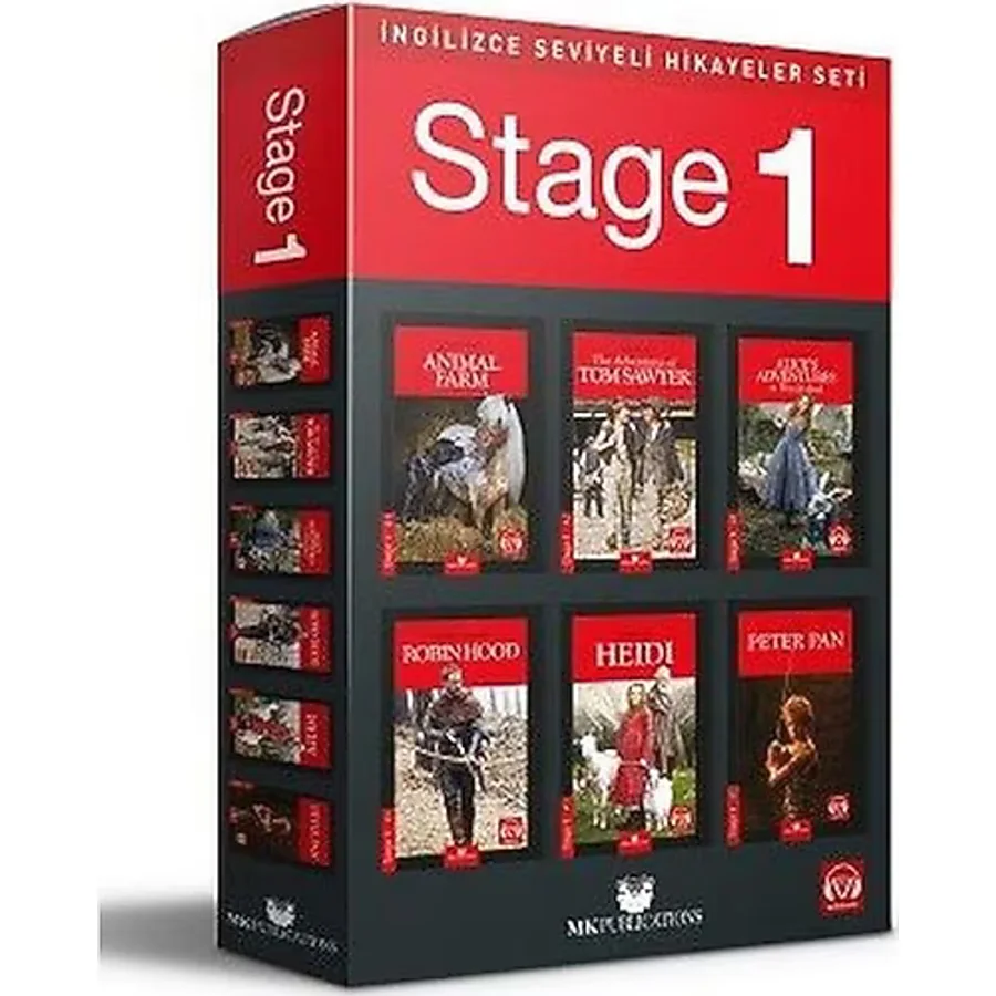 İngilizce Seviyeli Hikayeler Seti - Stage-1- MK Publications
