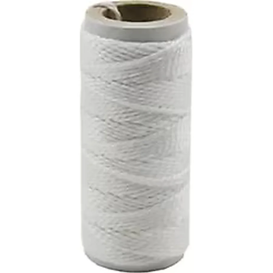 Inşaat Çırpı Ipi, 400 Gram Hiza Ipi, Beyaz Polyester Bobin Sarım Uçurtmaya Uygun