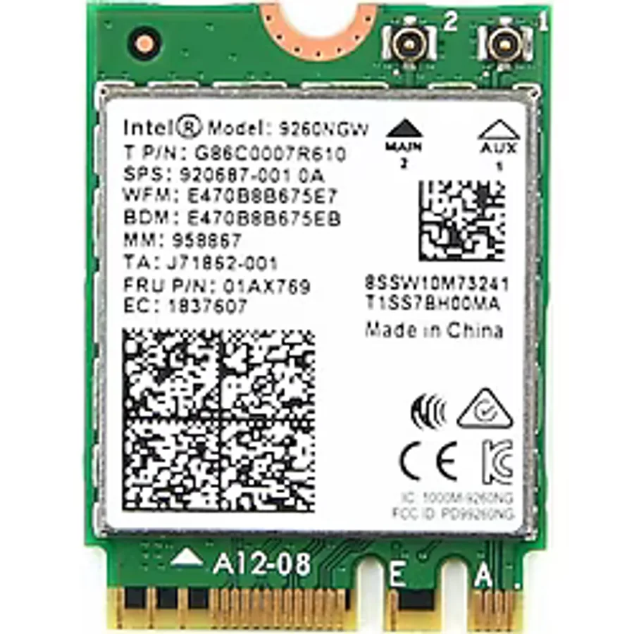 Intel 9260NGW Network Kartı