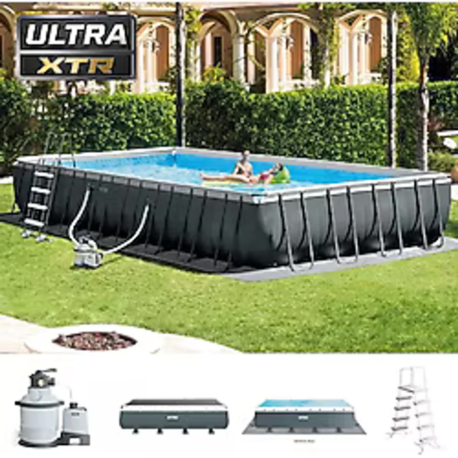 İntex 26374 975x488x132cm Ultra XTR Prefabrik Aile Havuzu 9.75 Metre Hazır Set