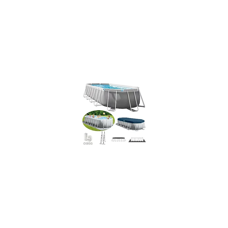İntex 26798 610x305x122cm Aile Boyu Prefabrik Havuz Seti 220v Filtreli