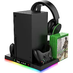 İpega Pg-Xbx023s Xbox Series X Multi Fonksiyonel Rgb Işıklı Askılı Şarj İstasyonlu Soğutucu Stand