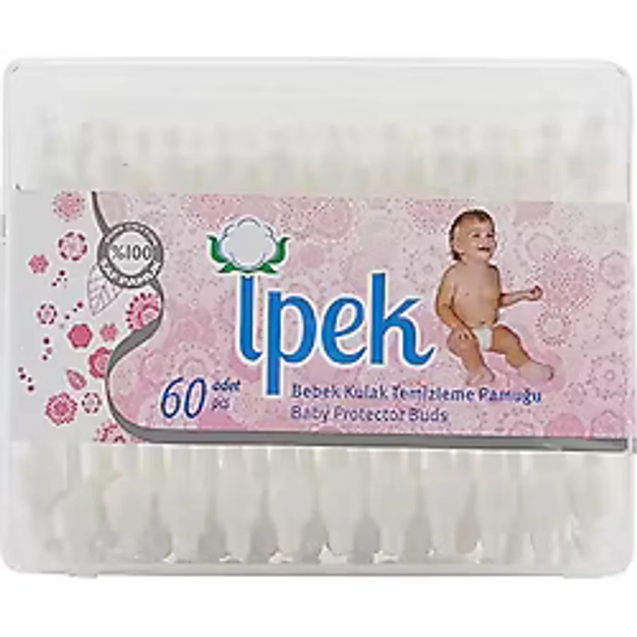 İpek Bebek Kulak Temizleme Pamuğu 60'Lı 4 Adet