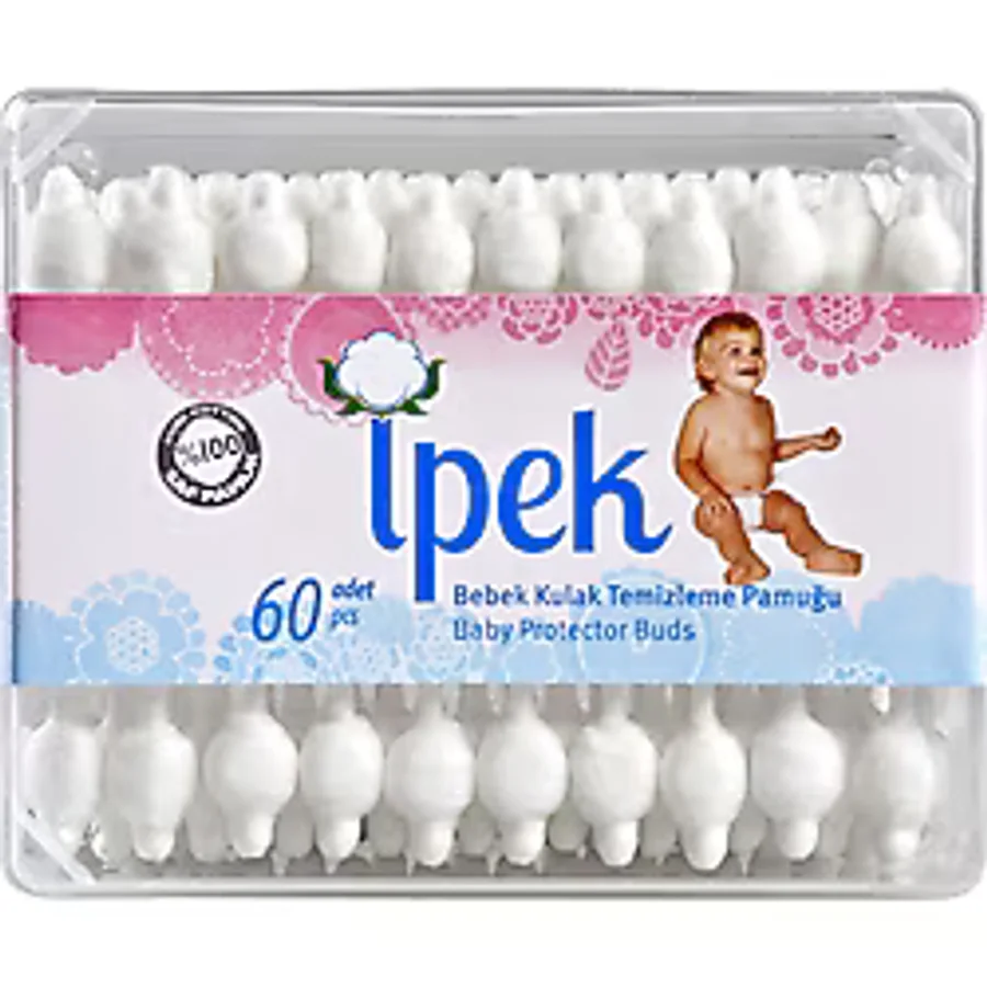 İpek Bebek Kulak Temizleme Pamuğu 60'Lı