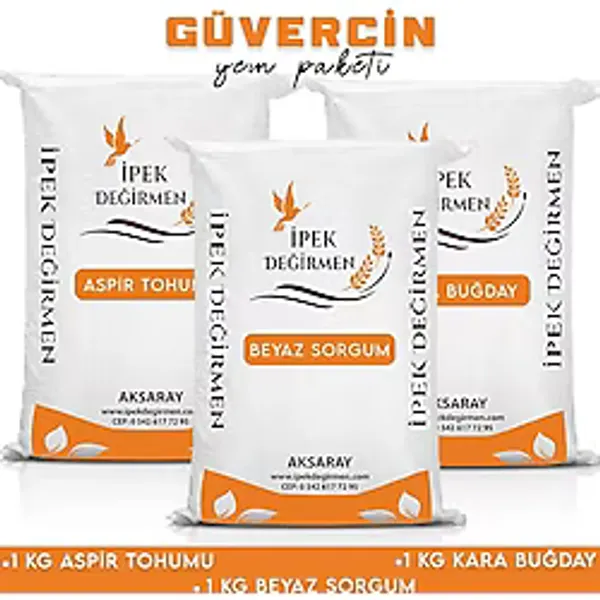 İpek Değirmen 3 KG Premium Güvercin Yemi Sorgum Aspir Kara Buğday