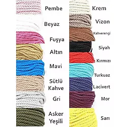 Ipek Hobi Pudra 6-7 mm Kordon Ip (45-50 Metre)