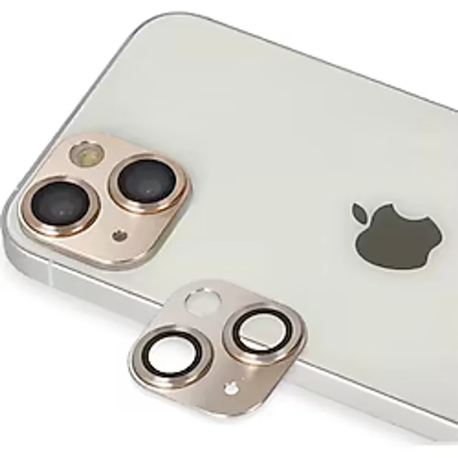 İphone 13 Pers Alüminyum Kamera Lens - Gold