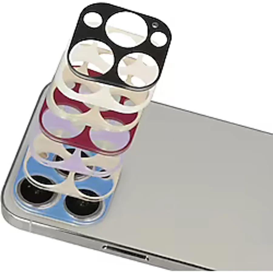 iPhone 13 Pro Max Rainbow Kamera Lens Koruma Cam - Mavi