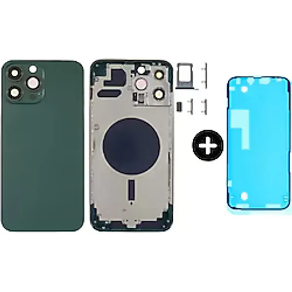 İphone 13 Pro Max Uyumlu Boş Kasa Yeşil + Sıvı Ve Toz Bandı