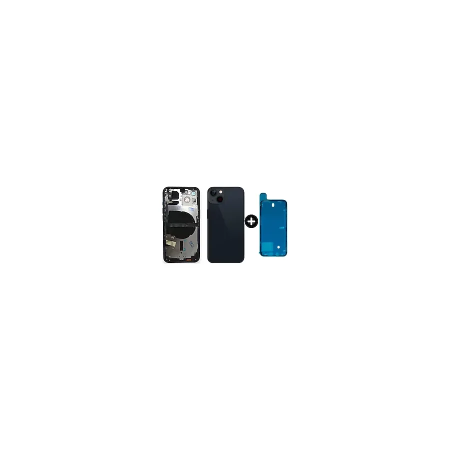 İphone 13 Uyumlu Boş Kasa Siyah + Sıvı Ve Toz Bandı
