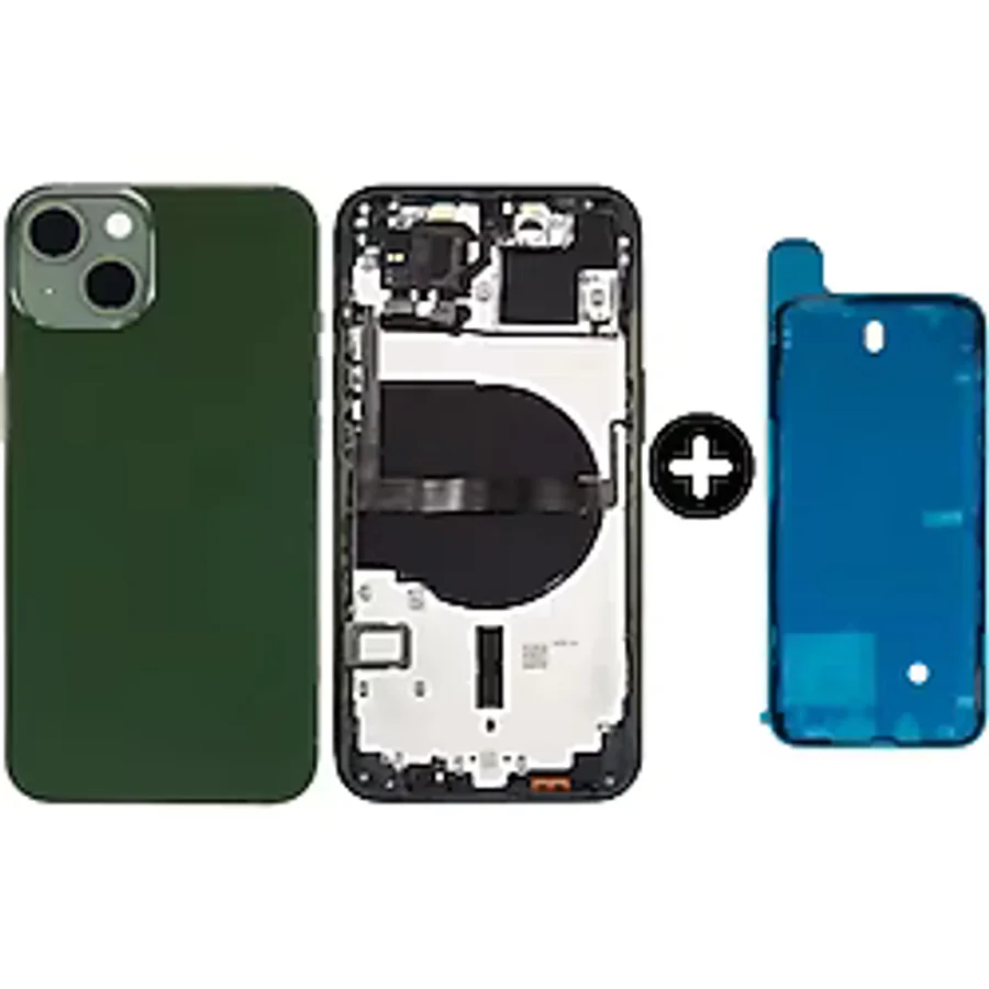 İphone 13 Uyumlu Boş Kasa Yeşil + Sıvı Ve Toz Bandı