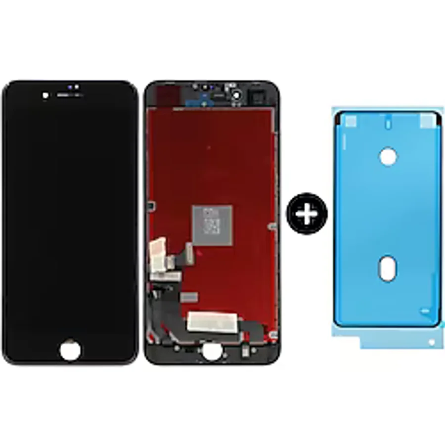 İphone 8 Plus Uyumlu Oled Lcd Ekran Dokunmatik Siyah + Sıvı Ve Toza Dayanıklılık Bandı