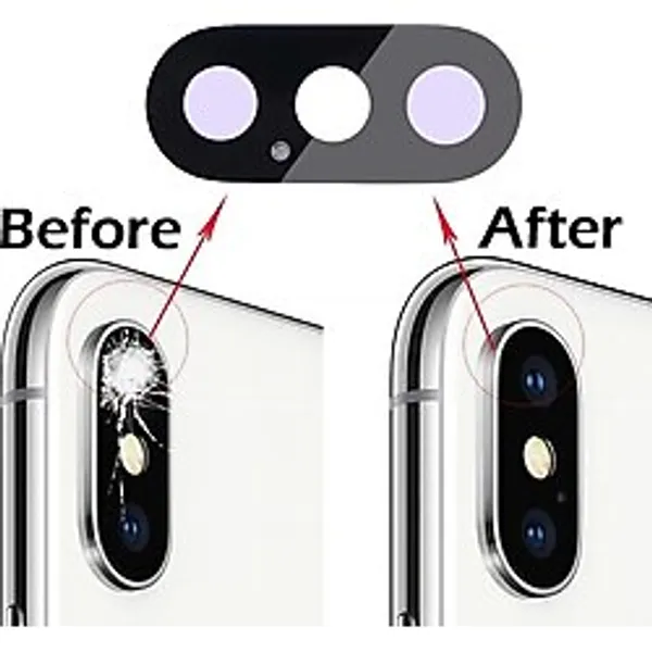 İphone X Arka Kamera Camı (Sadece Çıtasız Kamera Camı)