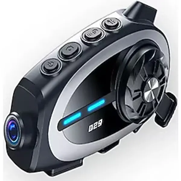 Ipx6 Su Geçirmez Kameralı Kask Kulaklığı 500M İnterkom Bluetooth 5.4 Motosiklet İçin