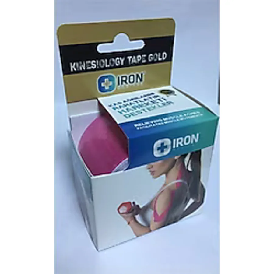 Iron Tape 5cmx5m Kinesio Ağrı Bandı Pembe