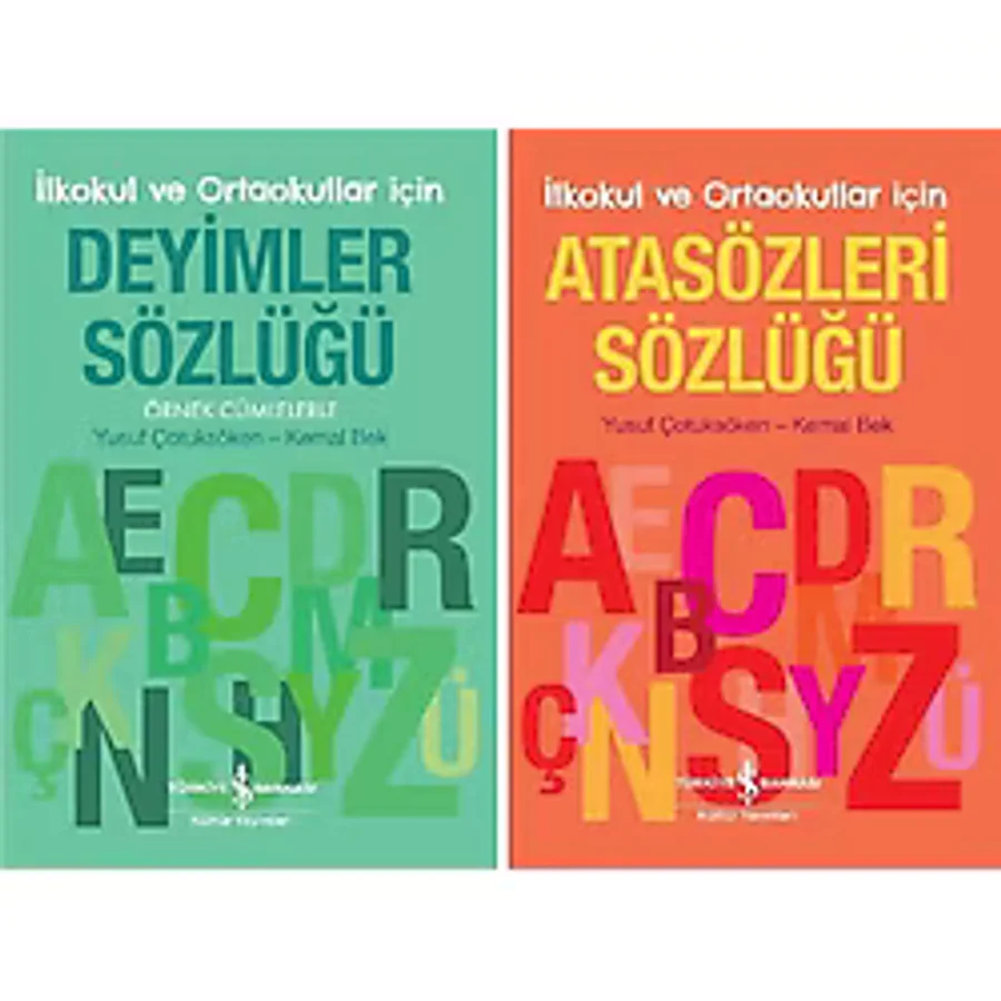 İş Bankası Kültür Yayınları İlkokul ve Ortaokullar İçin Atasözleri ve Deyimler Sözlüğü Örnek Cümlelerle - 2 Kitap Takım