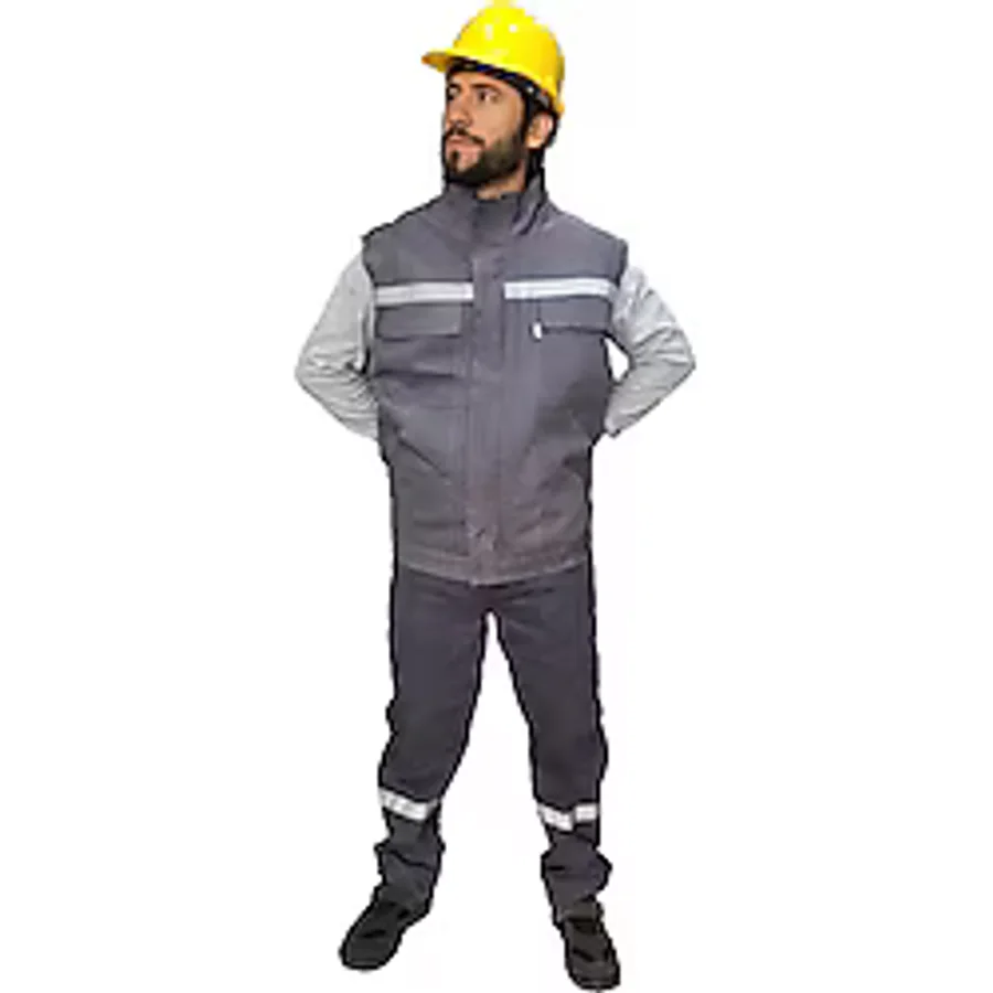 İş Elbisesi Yelek Pantolon Takım 7/7 Gabardin Kumaş