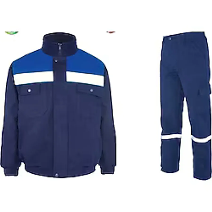 İş Takımı 7/7 Gabardin %100 Pamuk Kapitoneli Reflektörlü