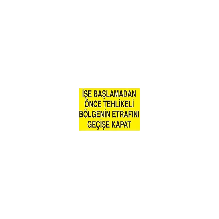İşi Bittiginde Fişleri Çekin Uyarı Levhası