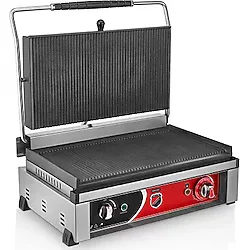 Işıkgaz Silverinox Işıkgaz Silver Style Elektrikli Çift Kapak 20 Dilim Tost Makinesi Gümüş
